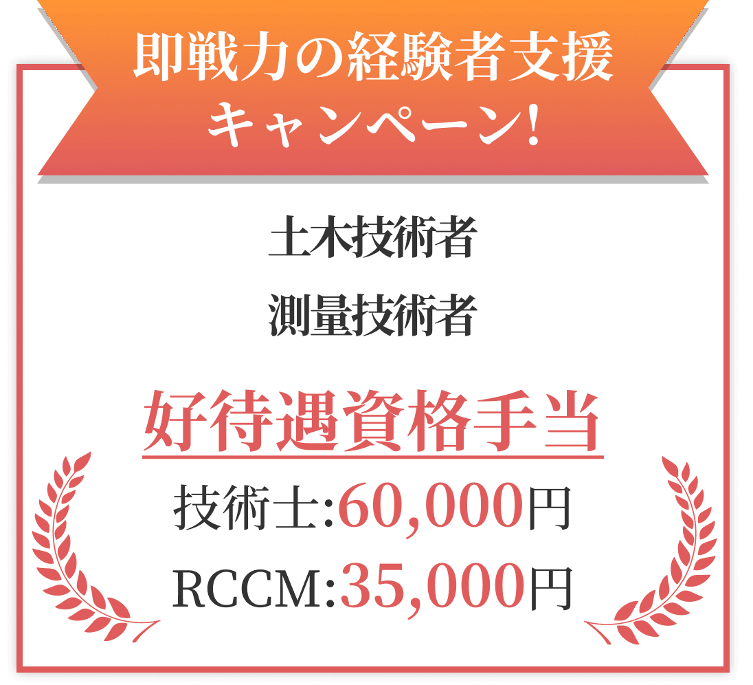 即戦力の経験者支援キャンペーン!